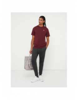 T-shirt nsw club à logo brodé doré bordeaux homme - Nike