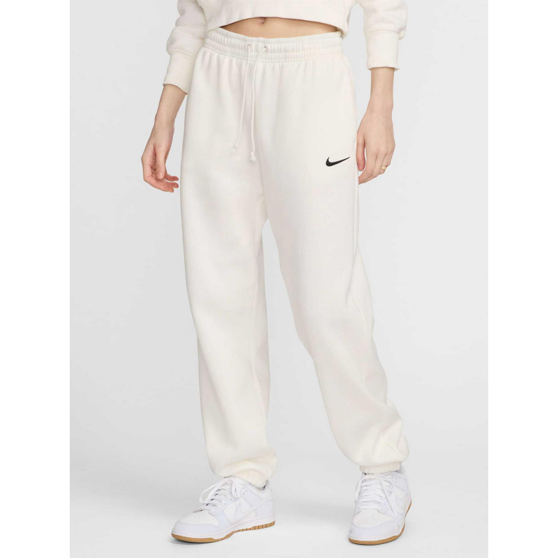 Pantalon jogging oversize nws phoenix fleece écru femme - Nike