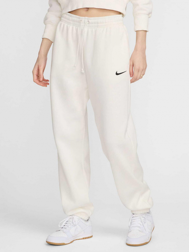 Pantalon jogging oversize nws phoenix fleece écru femme - Nike