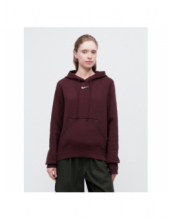 Sweat à capuche nsw phoenix fleece bordeaux femme - Nike