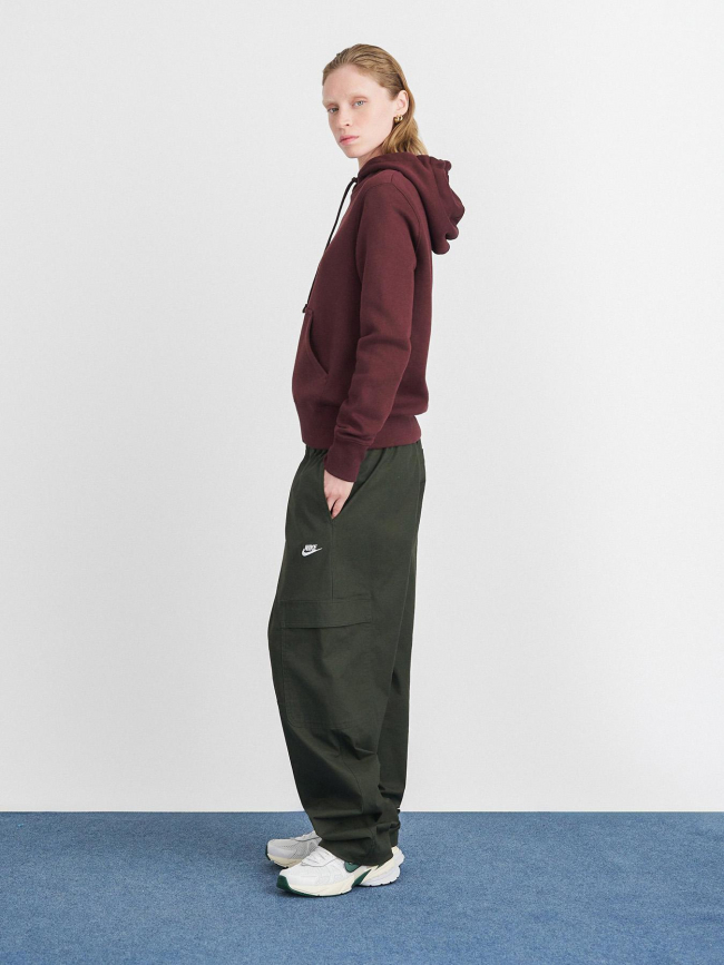 Sweat à capuche nsw phoenix fleece bordeaux femme - Nike