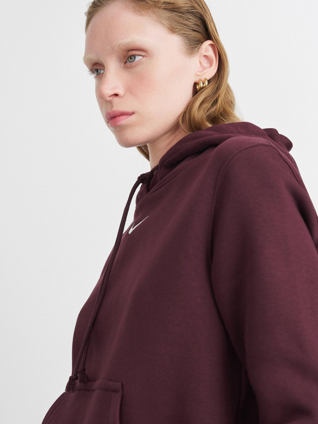 Sweat à capuche nsw phoenix fleece bordeaux femme - Nike