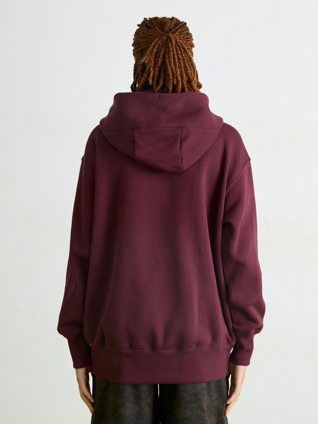 Sweat zippé à capuche nsw phoenix bordeaux femme - Nike