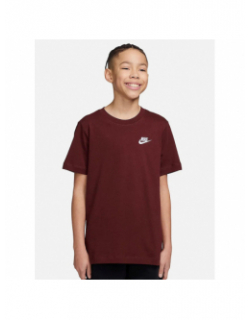 T-shirt à manches courtes emb futura bordeaux enfant - Nike