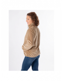 Veste polaire seconde couche virlo marron clair femme - Oxbow