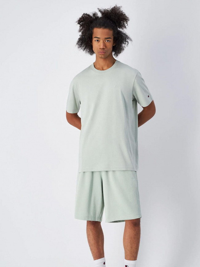 Bermuda molleton vert d'eau homme - Champion