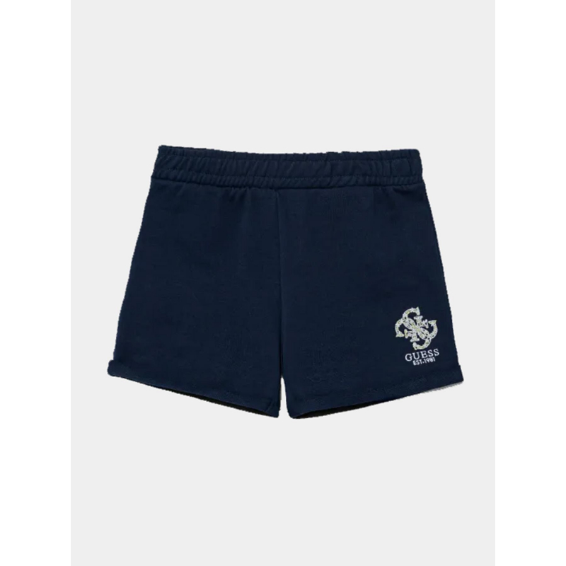 Short molleton active bleu marine fille - Guess