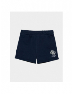 Short molleton active bleu marine fille - Guess