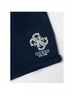 Short molleton active bleu marine fille - Guess