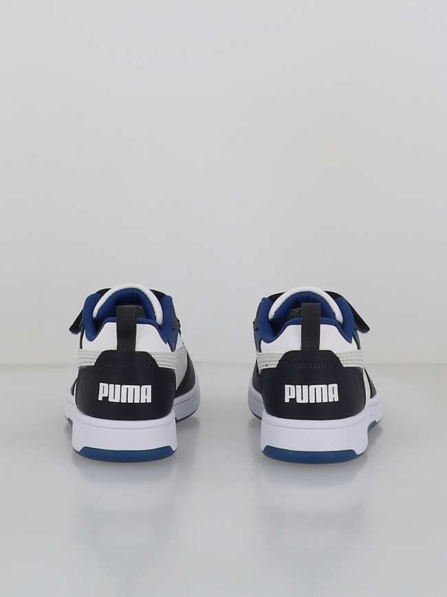 Baskets rebound v6 lo blanc et bleu enfant - Puma