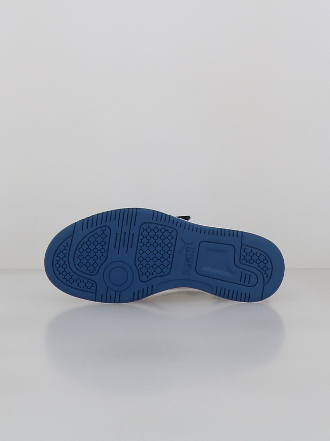 Baskets rebound v6 lo blanc et bleu enfant - Puma