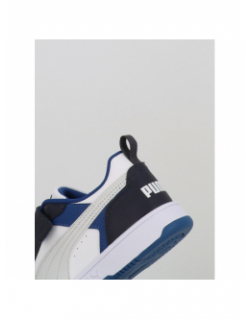 Baskets rebound v6 lo blanc et bleu enfant - Puma
