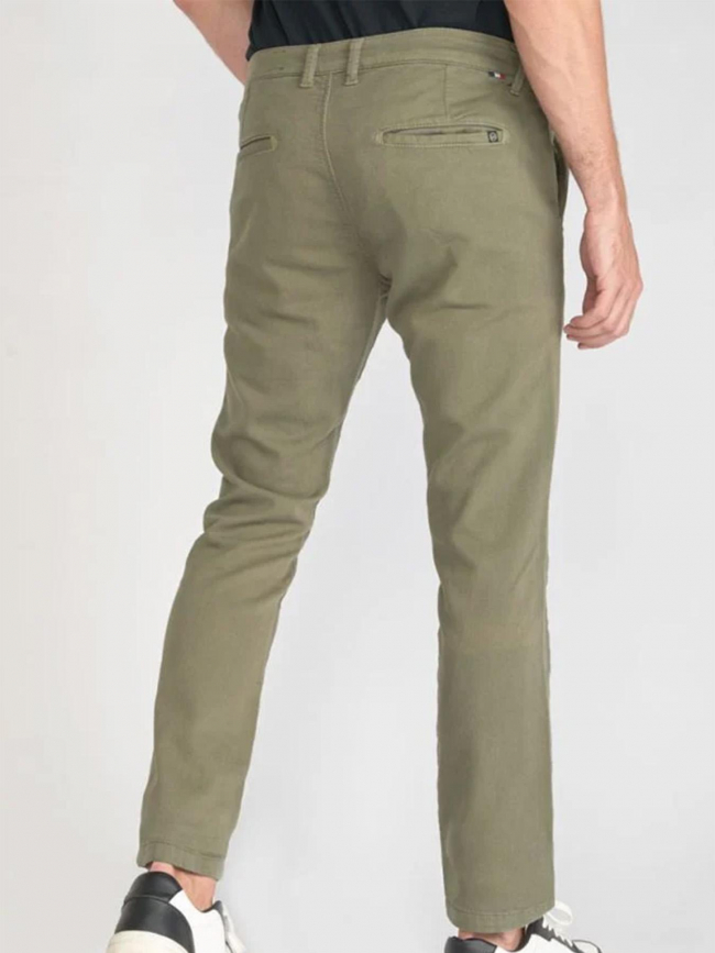 Pantalon chino jogg kurt kaki homme - Le Temps Des Cerises