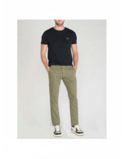 Pantalon chino jogg kurt kaki homme - Le Temps Des Cerises