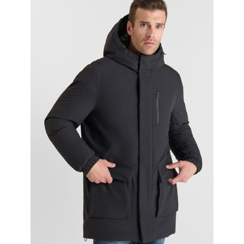 Parka uper noir homme - Le Temps Des Cerises