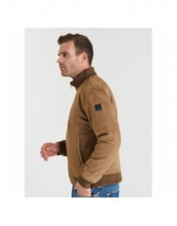 Veste clayton marron homme - Le Temps Des Cerises