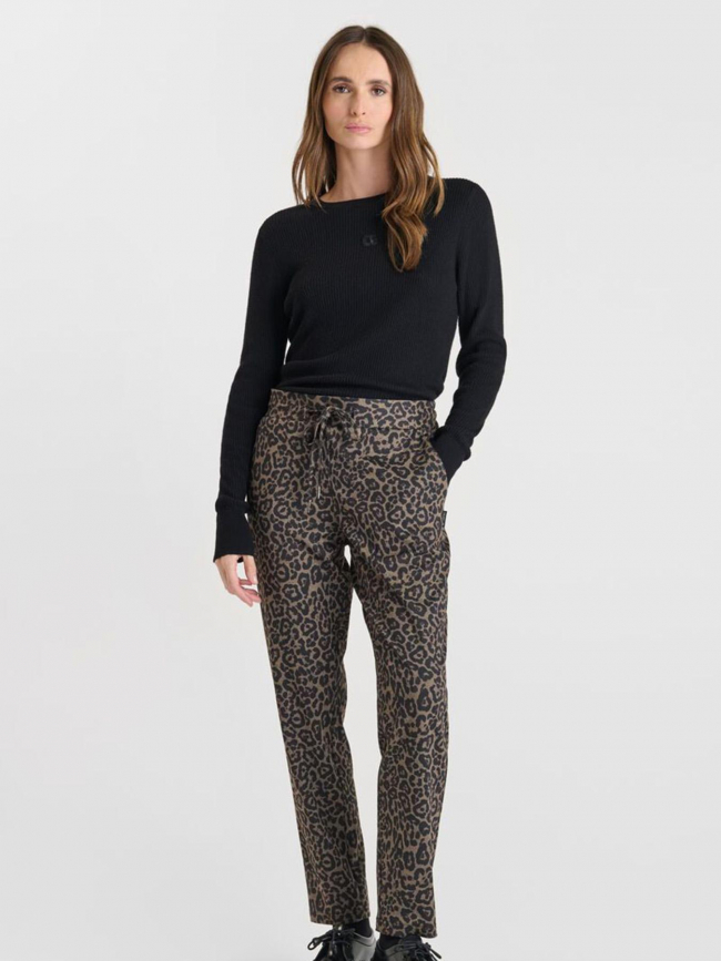 Pull côtelé stefy noir femme - Le Temps Des Cerises