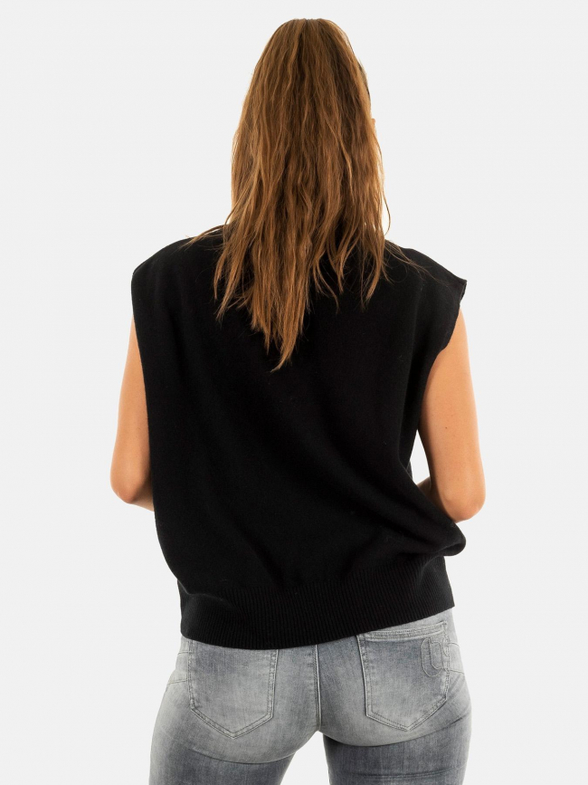 Pull en laine janice noir femme - Le Temps Des Cerises