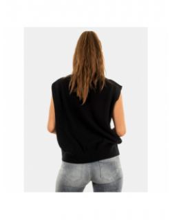Pull en laine janice noir femme - Le Temps Des Cerises
