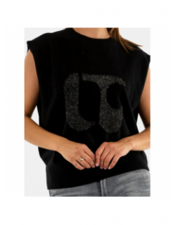 Pull en laine janice noir femme - Le Temps Des Cerises