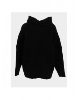Pull col roulé en laine roy noir femme - Le Temps Des Cerises