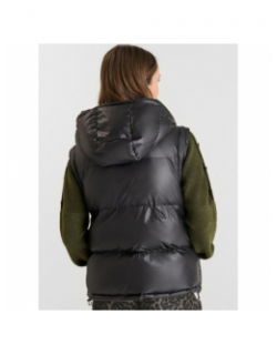 Doudoune à manches dézippables inge noir femme - Le Temps Des Cerises