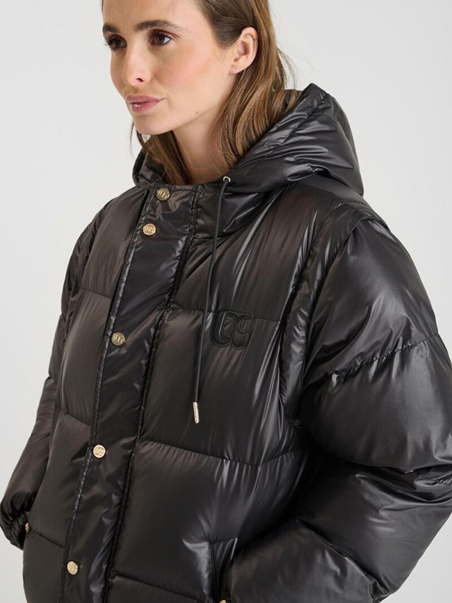 Doudoune à manches dézippables inge noir femme - Le Temps Des Cerises