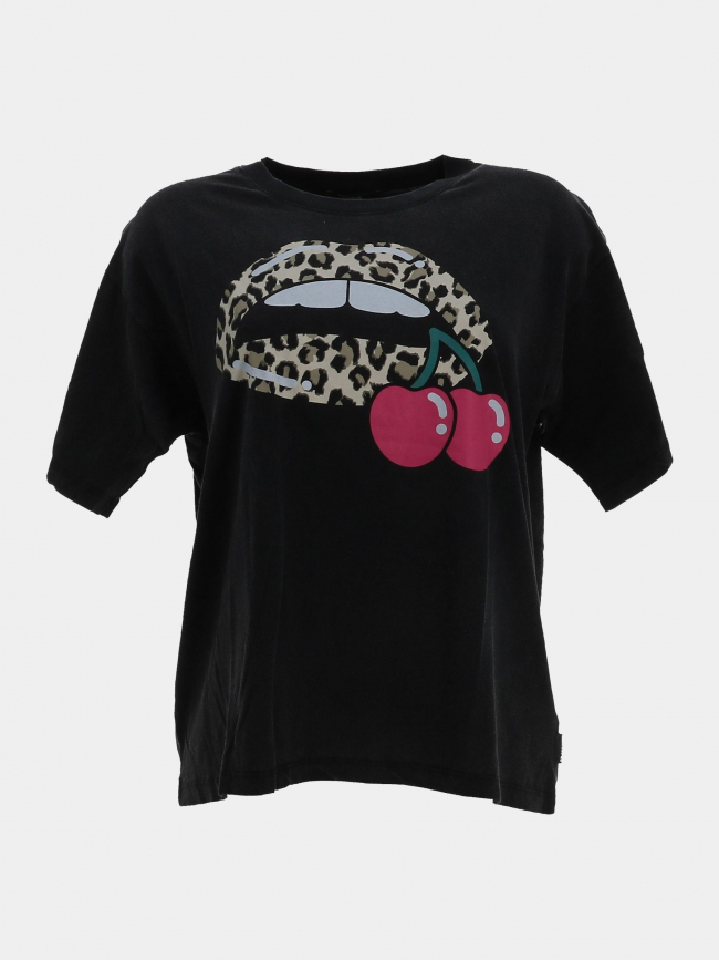 T-shirt kani noir femme - Le Temps Des Cerises