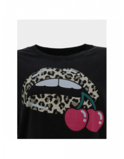 T-shirt kani noir femme - Le Temps Des Cerises