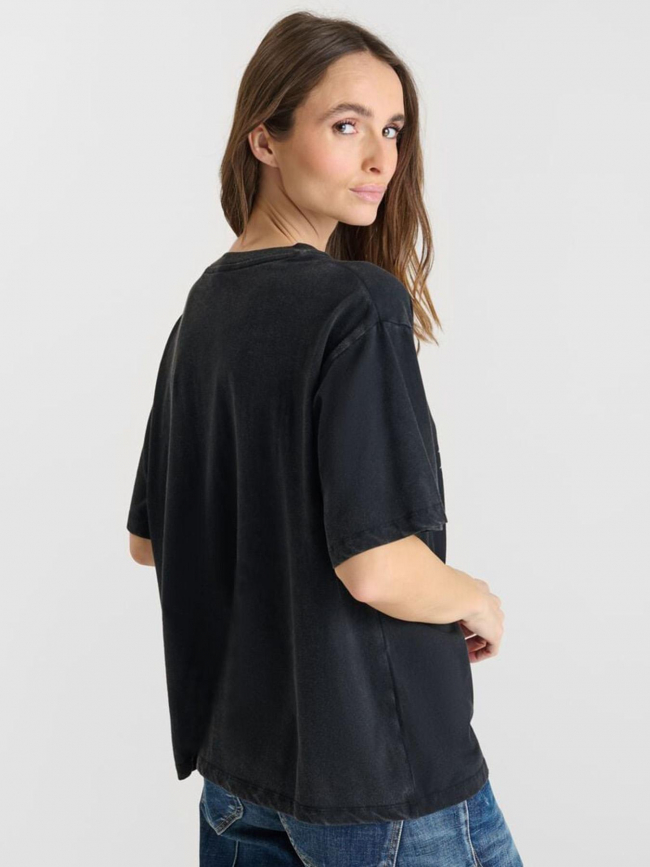 T-shirt rosalia noir femme - Le Temps Des Cerises