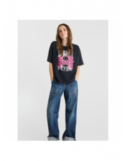 T-shirt rosalia noir femme - Le Temps Des Cerises