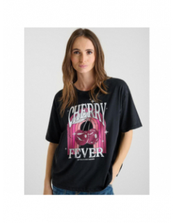 T-shirt rosalia noir femme - Le Temps Des Cerises