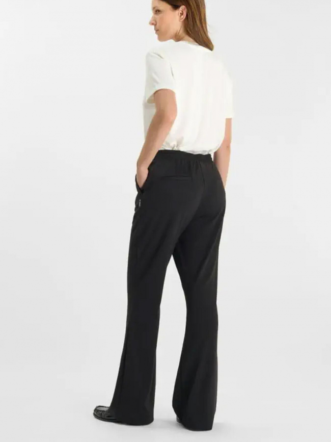 Pantalon flare en jersey natash noir femme - Le Temps Des Cerises