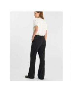 Pantalon flare en jersey natash noir femme - Le Temps Des Cerises