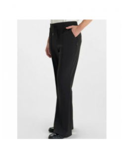 Pantalon flare en jersey natash noir femme - Le Temps Des Cerises