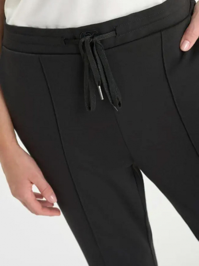 Pantalon flare en jersey natash noir femme - Le Temps Des Cerises