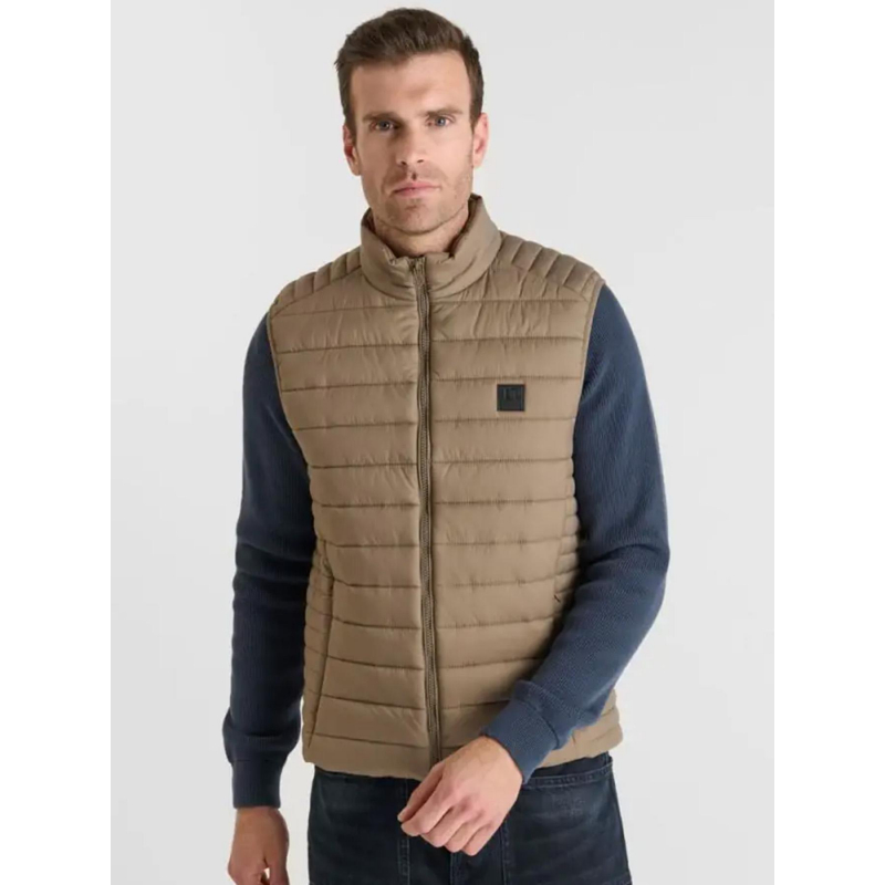 Doudoune sans manches ocroz marron homme - Le Temps Des Cerises