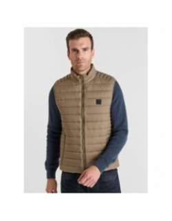 Doudoune sans manches ocroz marron homme - Le Temps Des Cerises