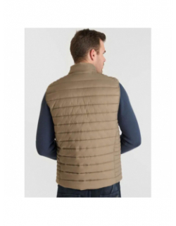 Doudoune sans manches ocroz marron homme - Le Temps Des Cerises