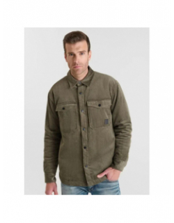 Veste en velours zetax kaki homme - Le Temps Des Cerises