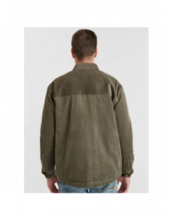 Veste en velours zetax kaki homme - Le Temps Des Cerises