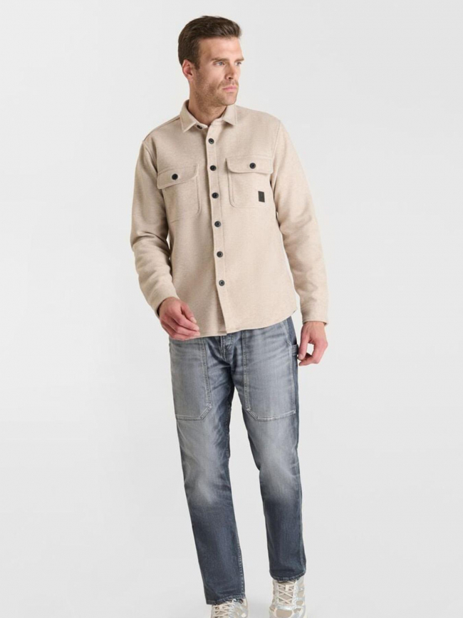 Veste boutonnée rimac beige homme - Le Temps Des Cerises