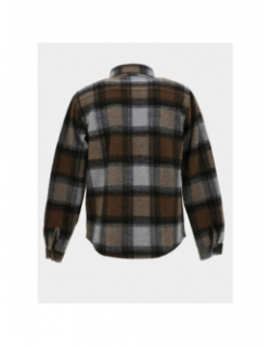 Surchemise à carreaux pigan gris homme - Le Temps Des Cerises