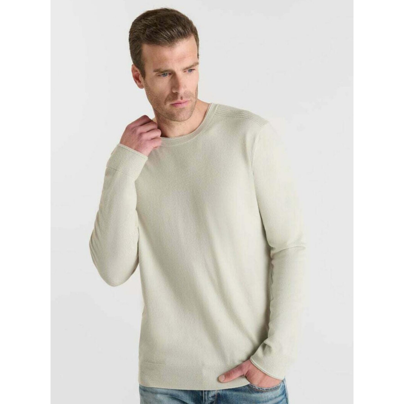 Pull nardi beige homme - Le Temps Des Cerises