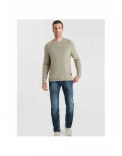 Pull nitor beige homme - Le Temps Des Cerises