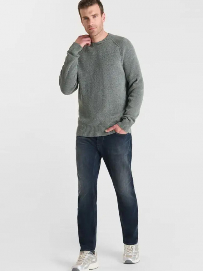 Pull en maille balar vert homme - Le Temps Des Cerises