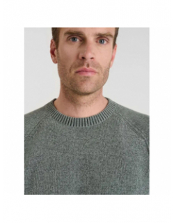 Pull en maille balar vert homme - Le Temps Des Cerises
