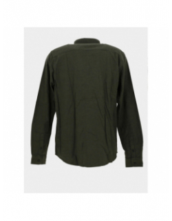 Chemise en coton debin kaki homme - Le Temps Des Cerises