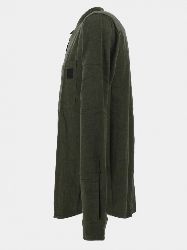 Chemise en coton debin kaki homme - Le Temps Des Cerises