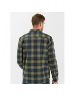 Chemises à carreaux ezir kaki homme - Le Temps Des Cerises